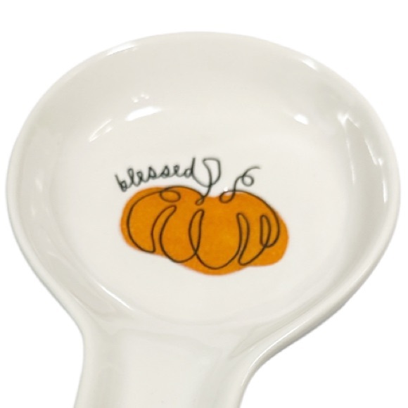NEW Rae Dunn BLESSED Spoon Rest 🍁🎃🍁 - Picture 2 of 4